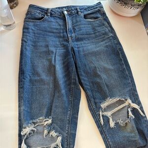 Distressed Blue Women's Jeans